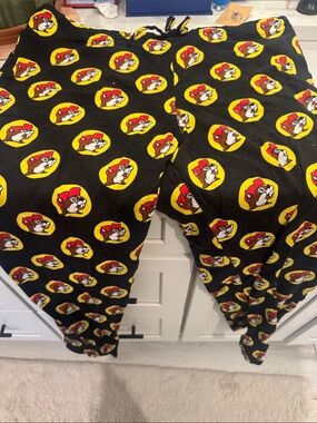 Black Logo Print Lounge Pants - Men's